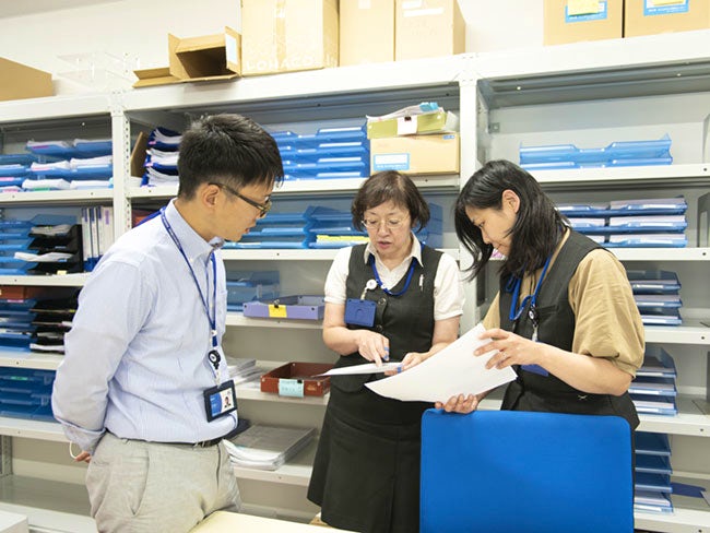 困ったこと、相談したいことは部署を超えて話せる風通しの良い職場です。