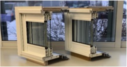 実際に当社で製造している窓枠です。北海道の暮らしに欠かせない重要な内窓を製造〜取付まで一貫して担っています。内窓に関する見積作成についてはもちろん、当社製品についても知識を深めていただきます。