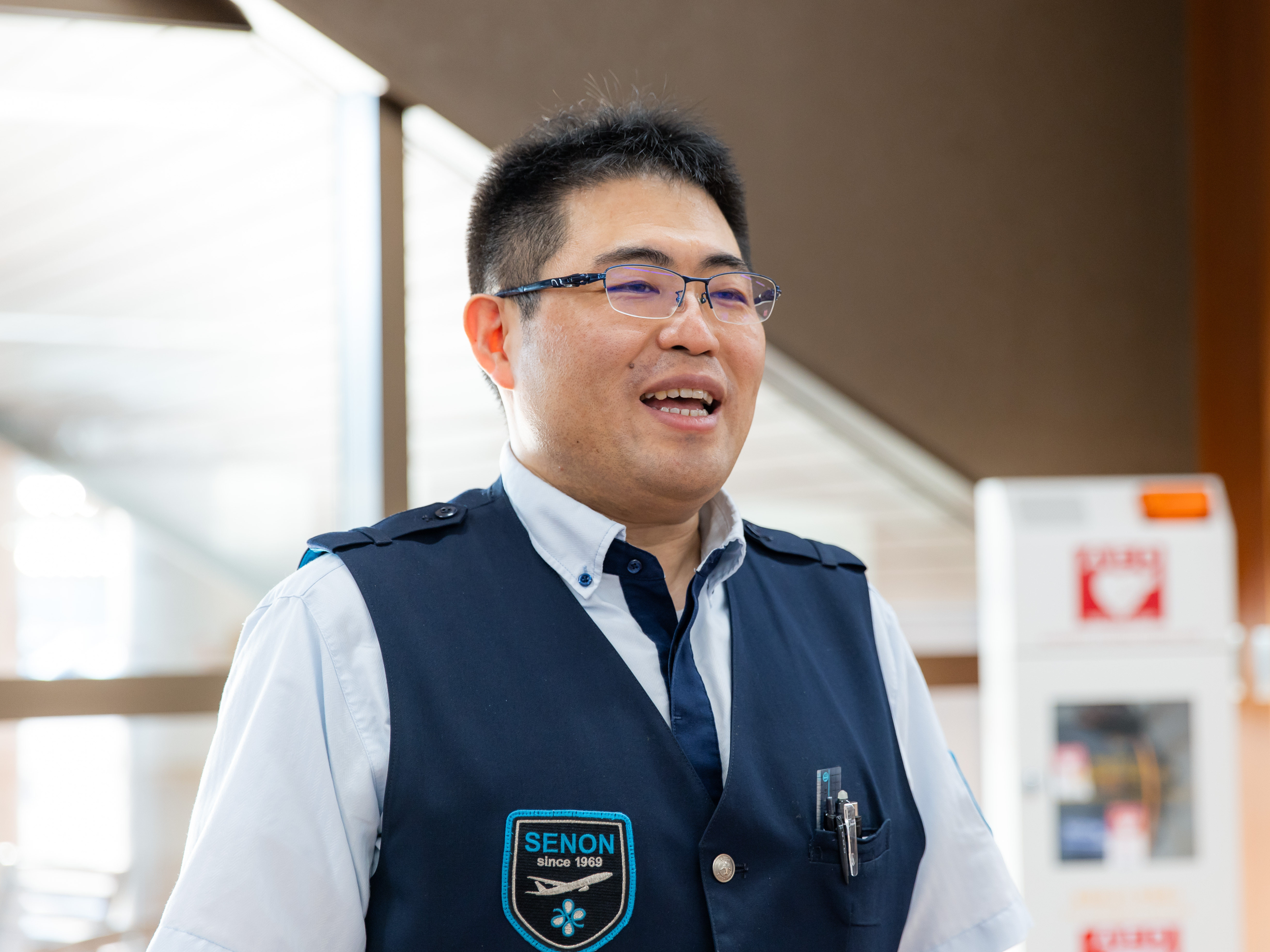 とかち帯広空港 手荷物検査スタッフ 班長／安江信明（22年目）