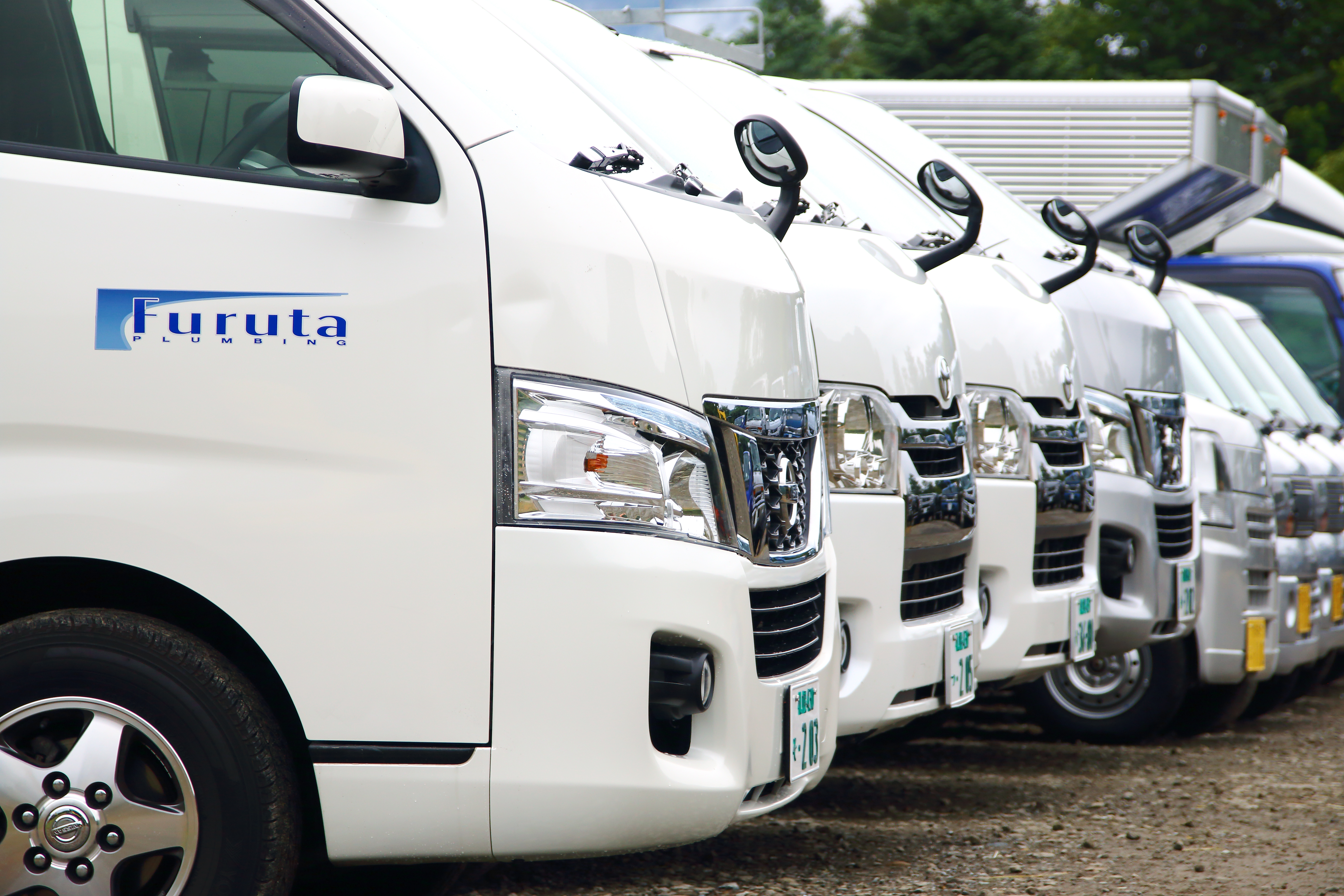 ＜現場は札幌市内･近郊がメイン＞
現場へは南区の本社事務所または土場事務所へ出社後に社用車で向かいます。