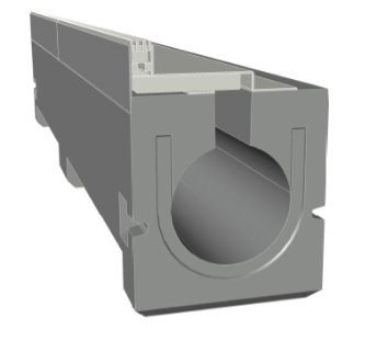 SKLスリット/新製品であるこの部材は意匠性と機能性に特化した製品なのが特徴。蓋と目地の部分がステンレスになっており、高級感がありますので景観に配慮した製品です。