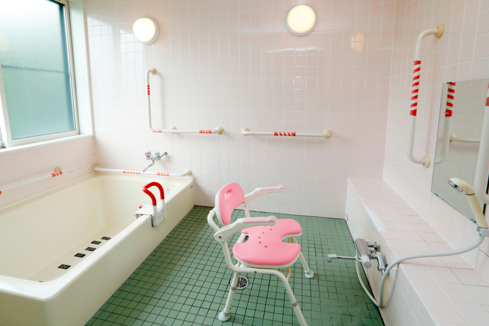 利用しやすい広々とした浴室