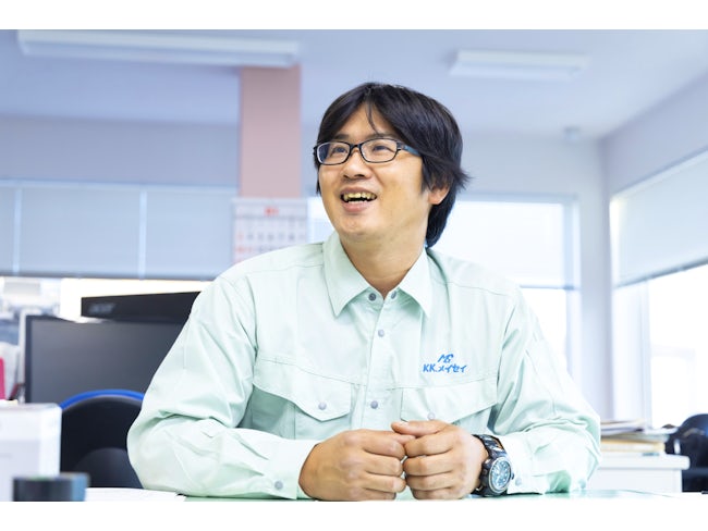 工務課長 菊地義紀/
家庭を持つ身として他社さんと比較しても給与は高い方だと思いますし、決算手当もあるのでありがたい限りです。自分が関わった現場近くに行くと誇らしくなり、つい子どもに自慢しちゃいます。