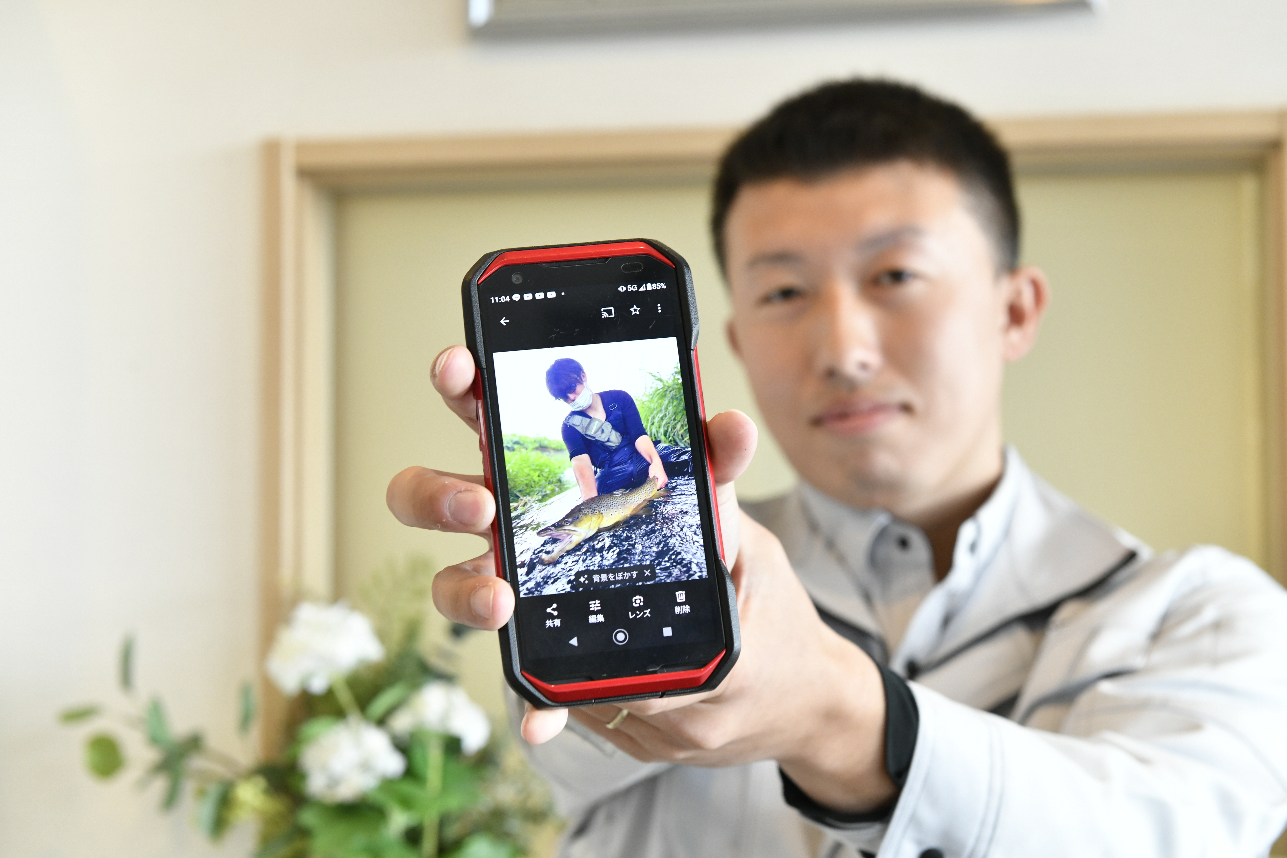 【プライベートも充実①】ご家族もいる酒井さんですが、お休みはお子さんと遊んだり、趣味である釣り等も楽しみながらメリハリのある生活を送っています！