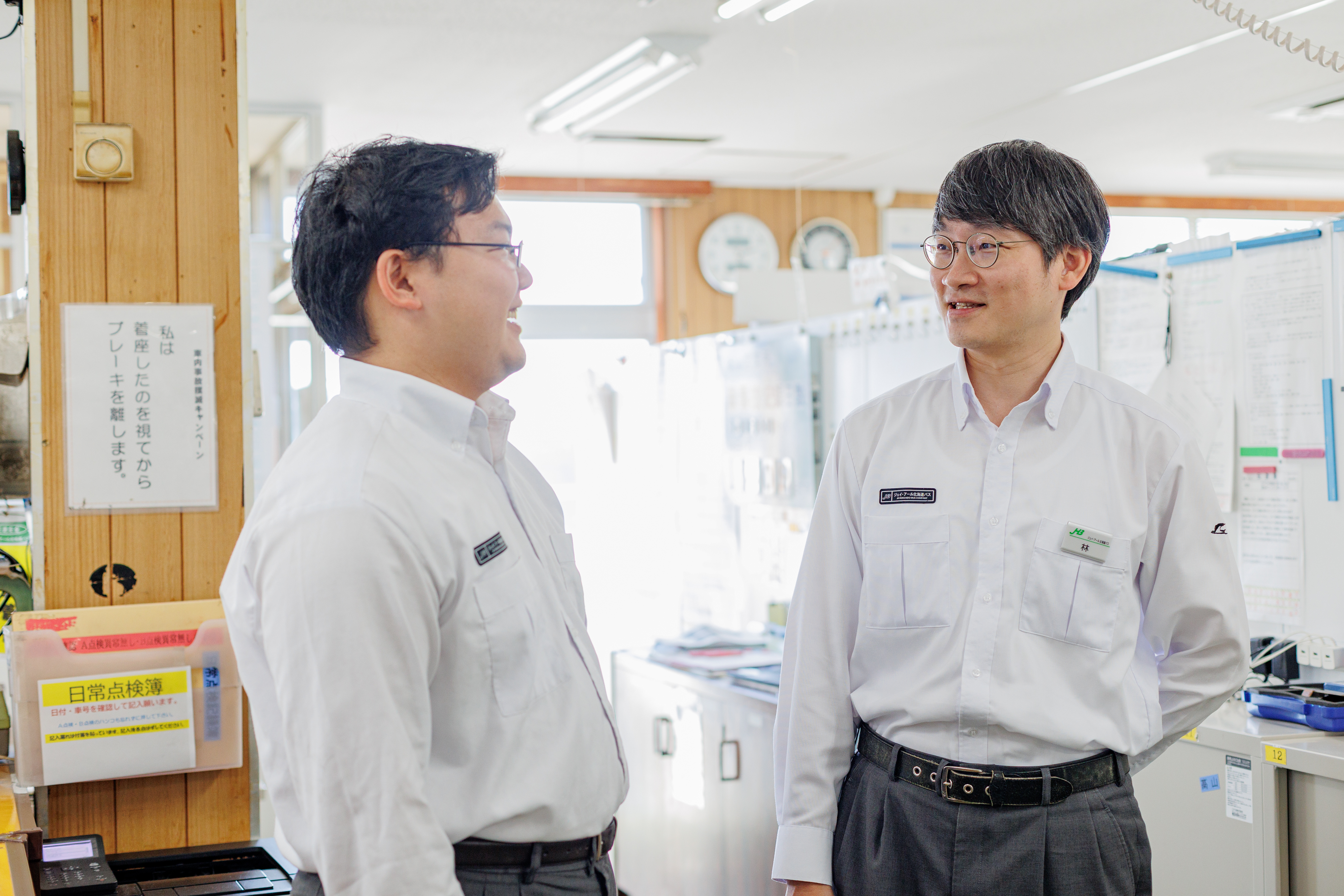 様似営業所は小さな営業所。雰囲気はよく、とてもあたたかいと林さんは感じているそうです