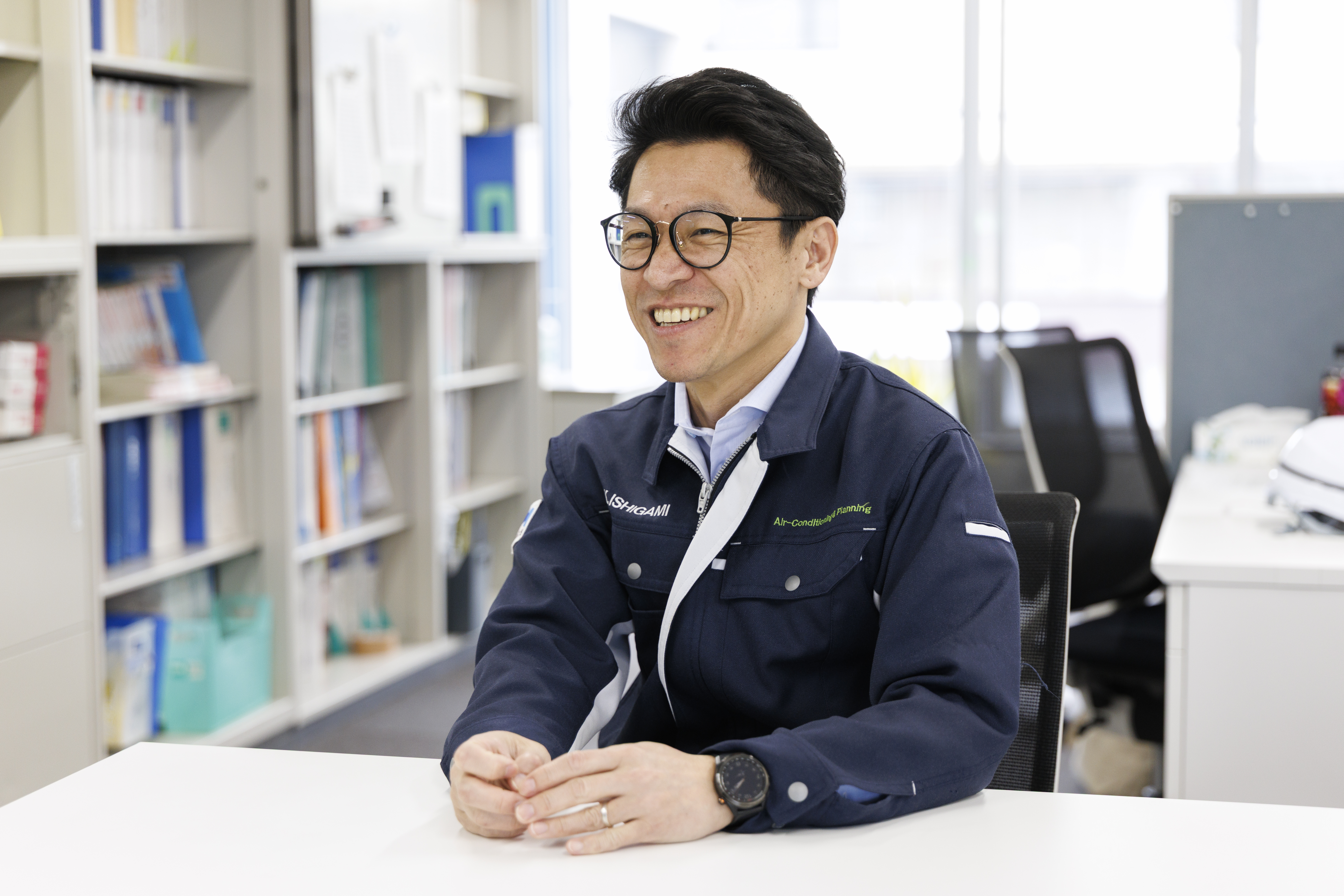 空調設備エンジニア
石上建士（47歳・入社22年）