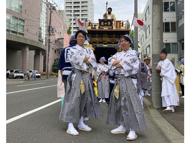 ご縁があり令和7年北海道神宮例祭の神輿渡御に参加させていただきました。