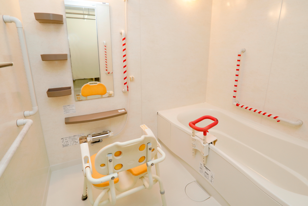 利用しやすい広々とした浴室