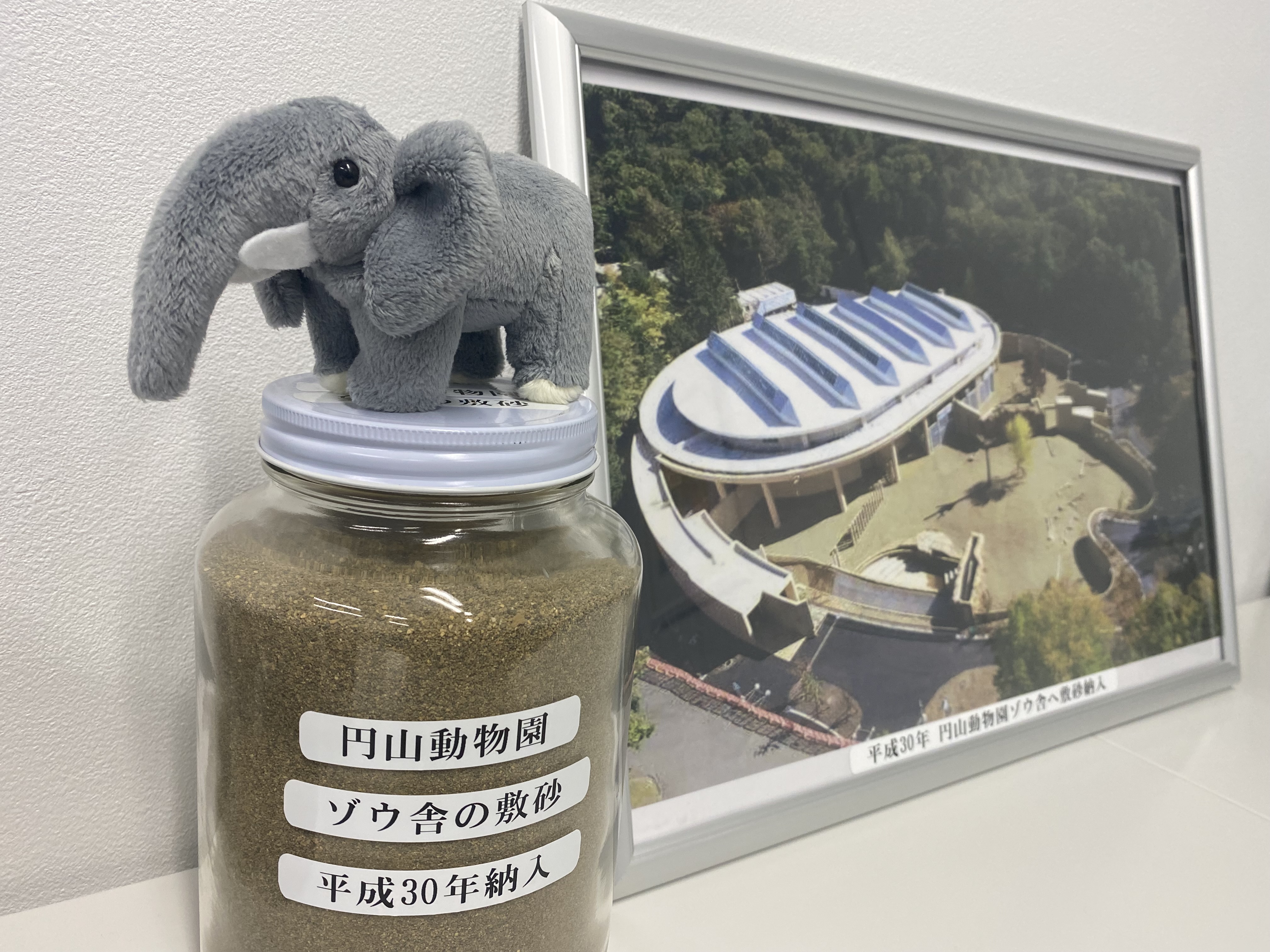 円山動物園のゾウ舎に敷くために、砂の色や粒度を調整し、納品した実績があります。