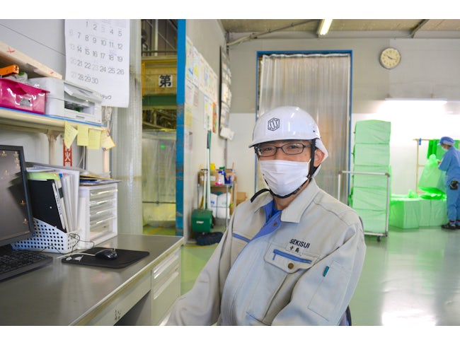 製造担当/寺島敏弘(38)苫小牧出身・入社4年目