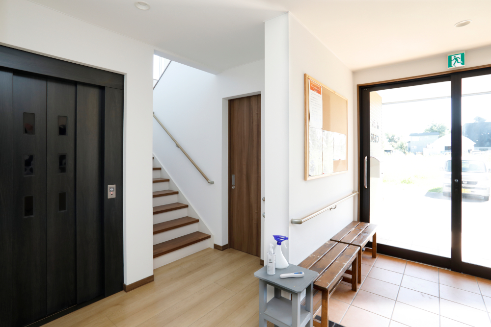 移動しやすい玄関・階段・エレベーターホール